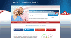 Desktop Screenshot of medicareplansofamerica.com