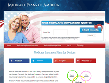 Tablet Screenshot of medicareplansofamerica.com